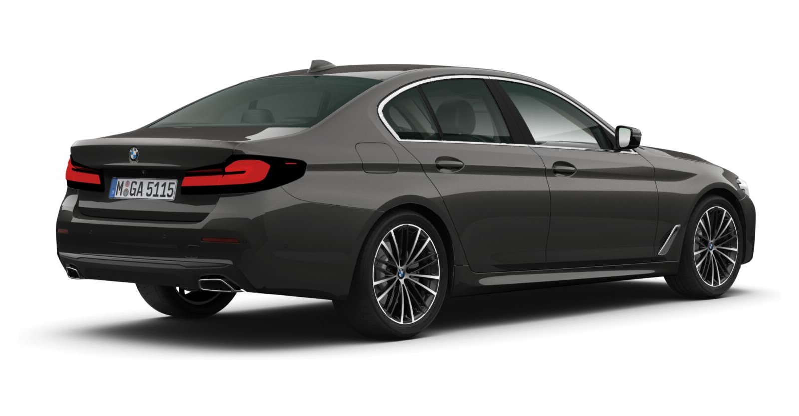 BMW BMW 5er in Grau von hinten BMW BMW 5er in Grau von hinten