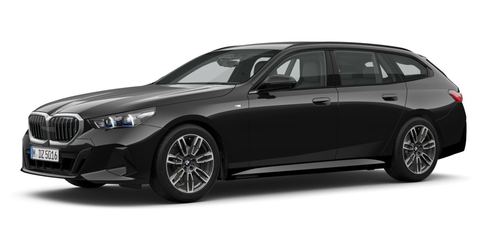 BMW BMW 5er in Schwarz von vorne