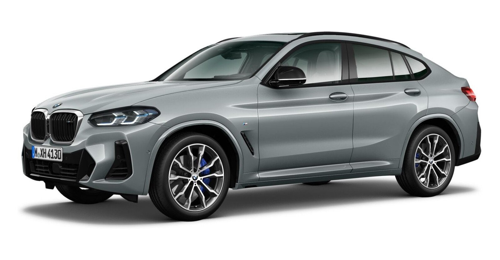 BMW X4 M40d in Grau von vorne