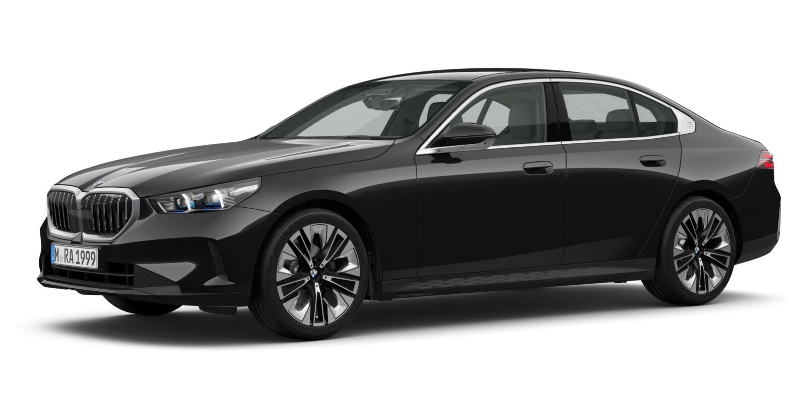 BMW BMW 5er in Schwarz von vorne BMW BMW 5er in Schwarz von vorne