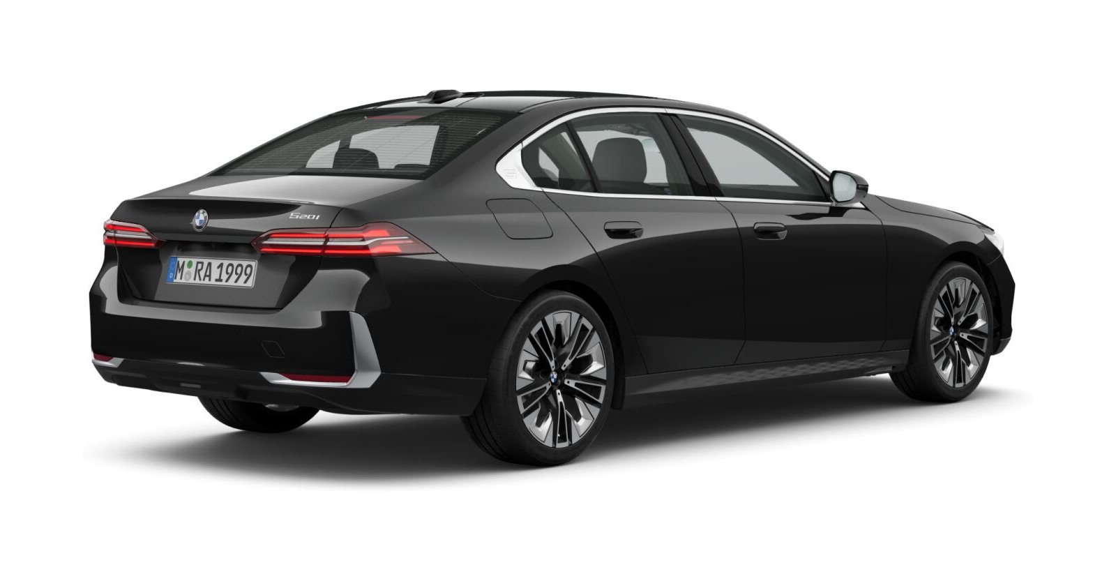 BMW BMW 5er in Schwarz von hinten BMW BMW 5er in Schwarz von hinten
