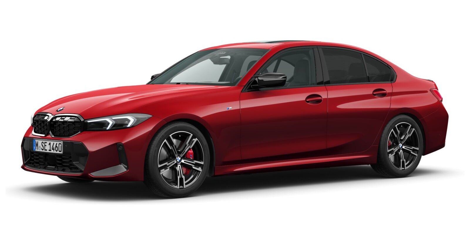 BMW BMW 3er in Rot von vorne