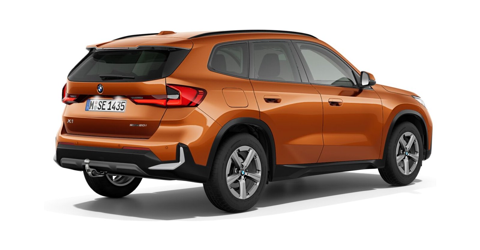 BMW BMW X in Orange von hinten BMW BMW X in Orange von hinten