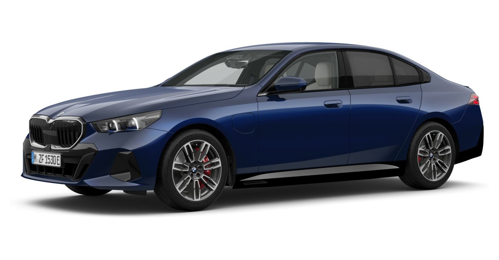 BMW BMW 5er in Blau von vorne BMW BMW 5er in Blau von vorne