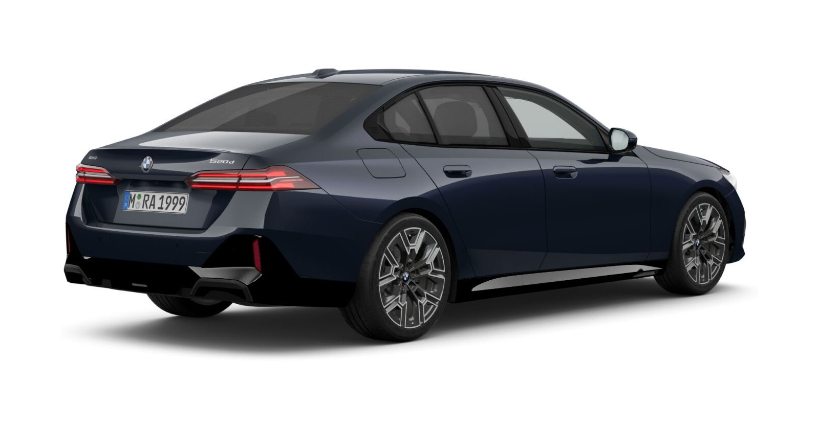 BMW BMW 5er in Schwarz von hinten BMW BMW 5er in Schwarz von hinten