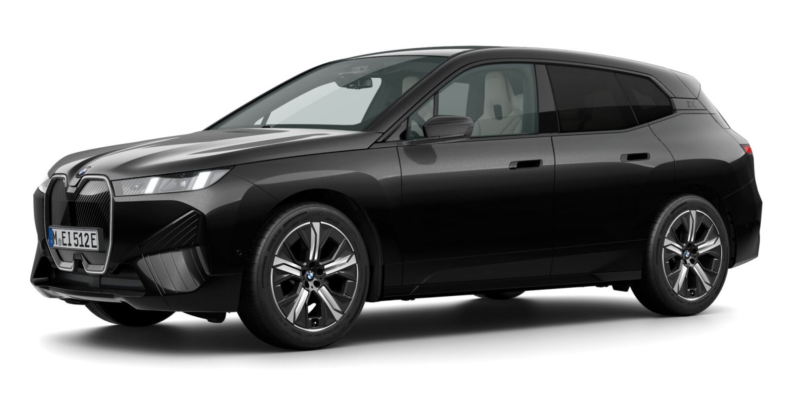 BMW BMW I in Schwarz von vorne BMW BMW I in Schwarz von vorne