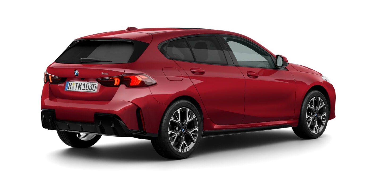BMW BMW 1er in Rot von hinten