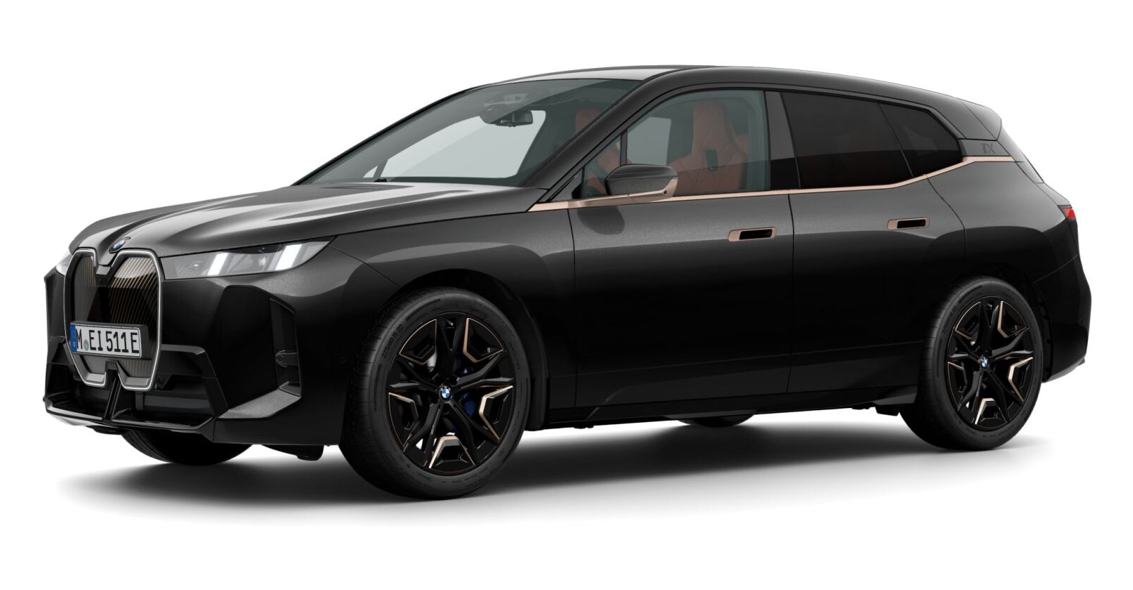 BMW BMW I in Schwarz von vorne BMW BMW I in Schwarz von vorne
