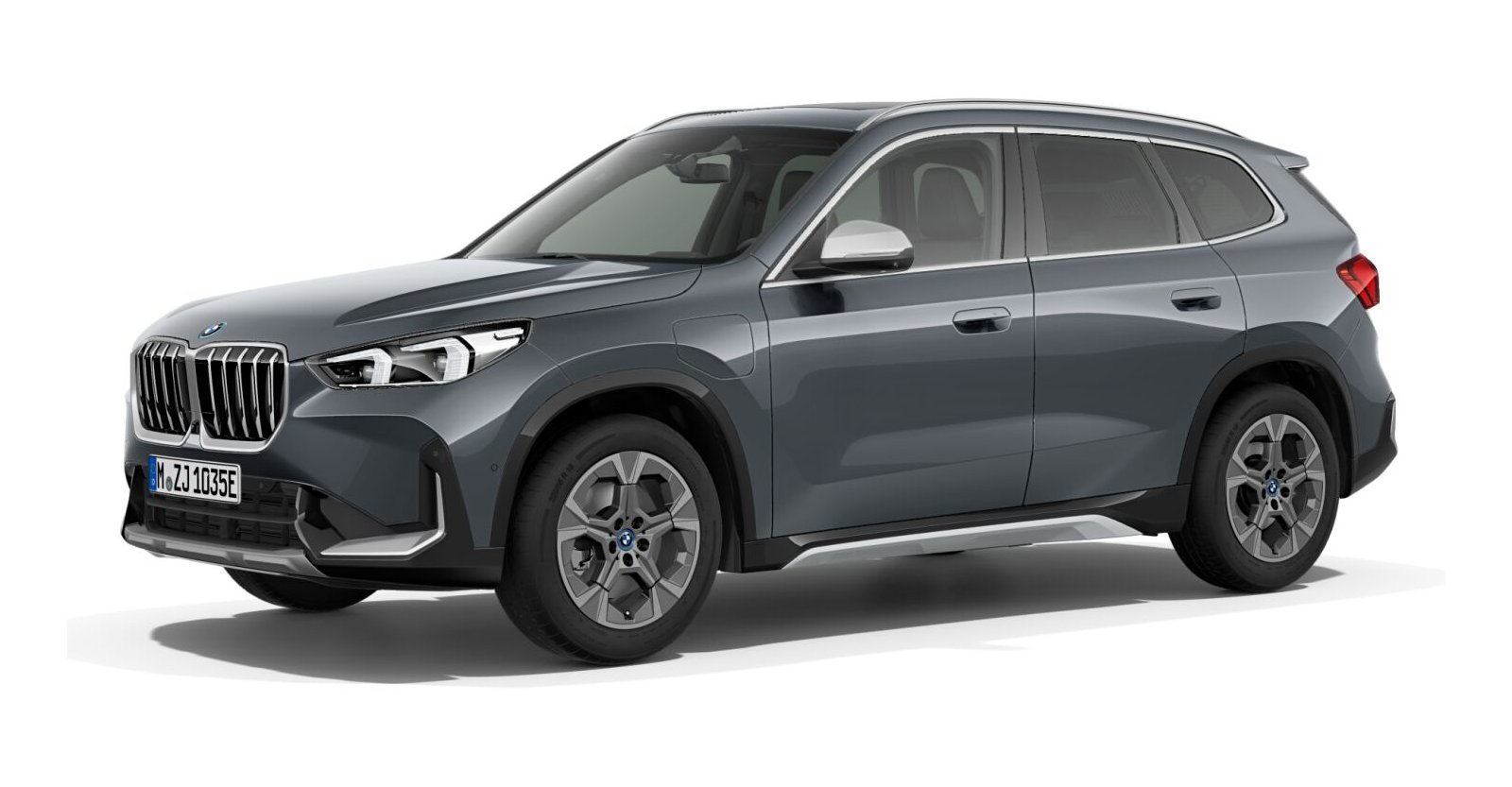 BMW X1 xDrive25e in Grau von vorne BMW X1 xDrive25e in Grau von vorne