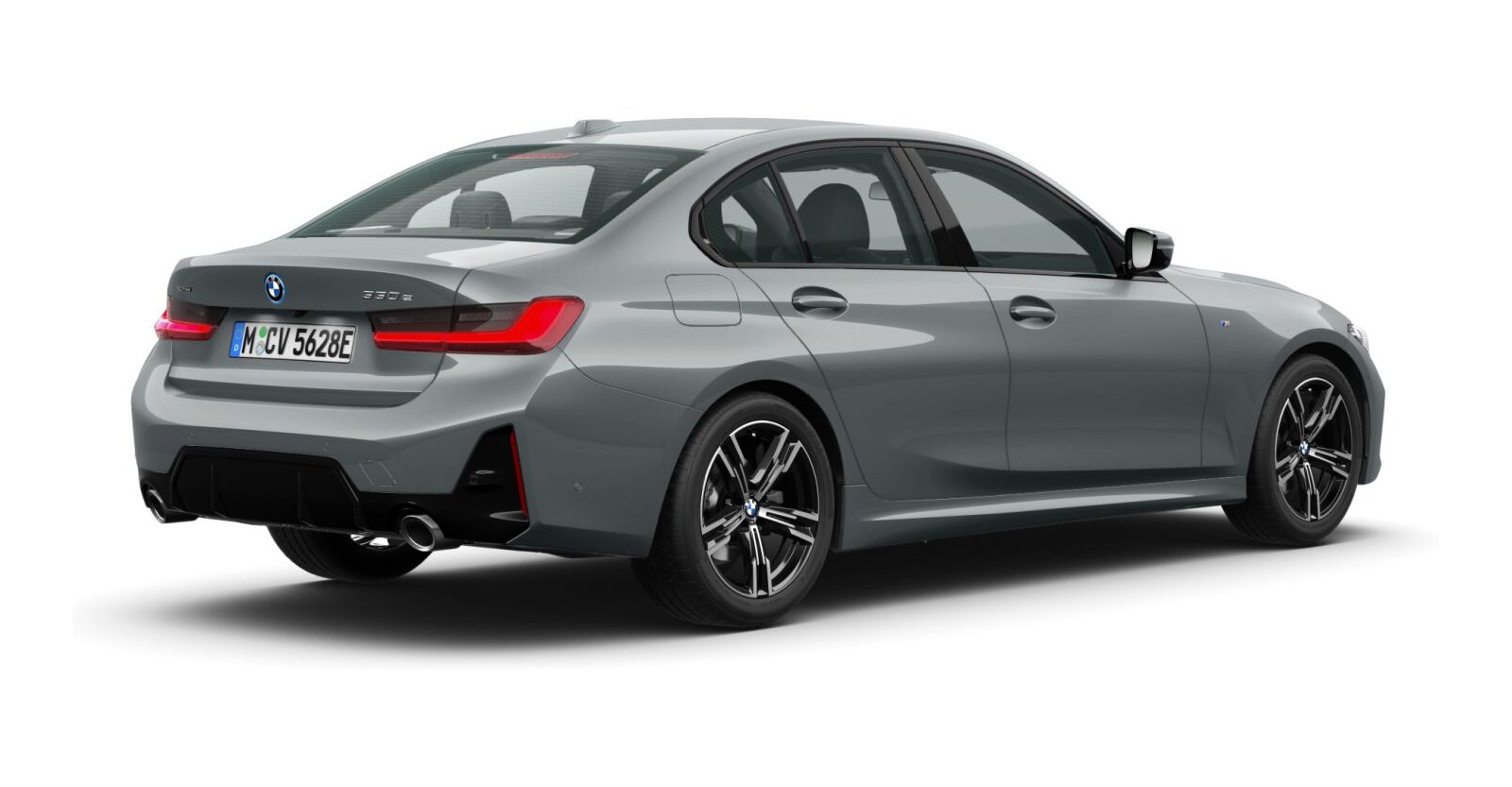 BMW BMW 3er in Grau von hinten BMW BMW 3er in Grau von hinten