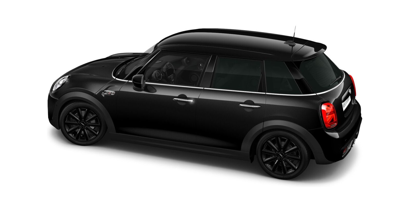 MINI MINI 5-Türer in Schwarz von hinten