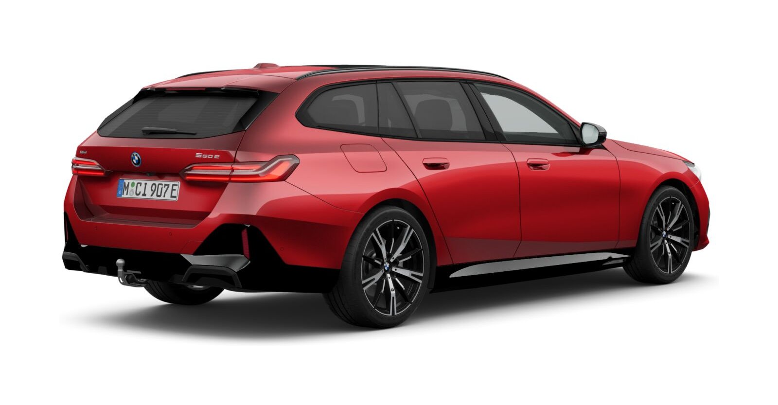 BMW BMW 5er in Rot von hinten BMW BMW 5er in Rot von hinten