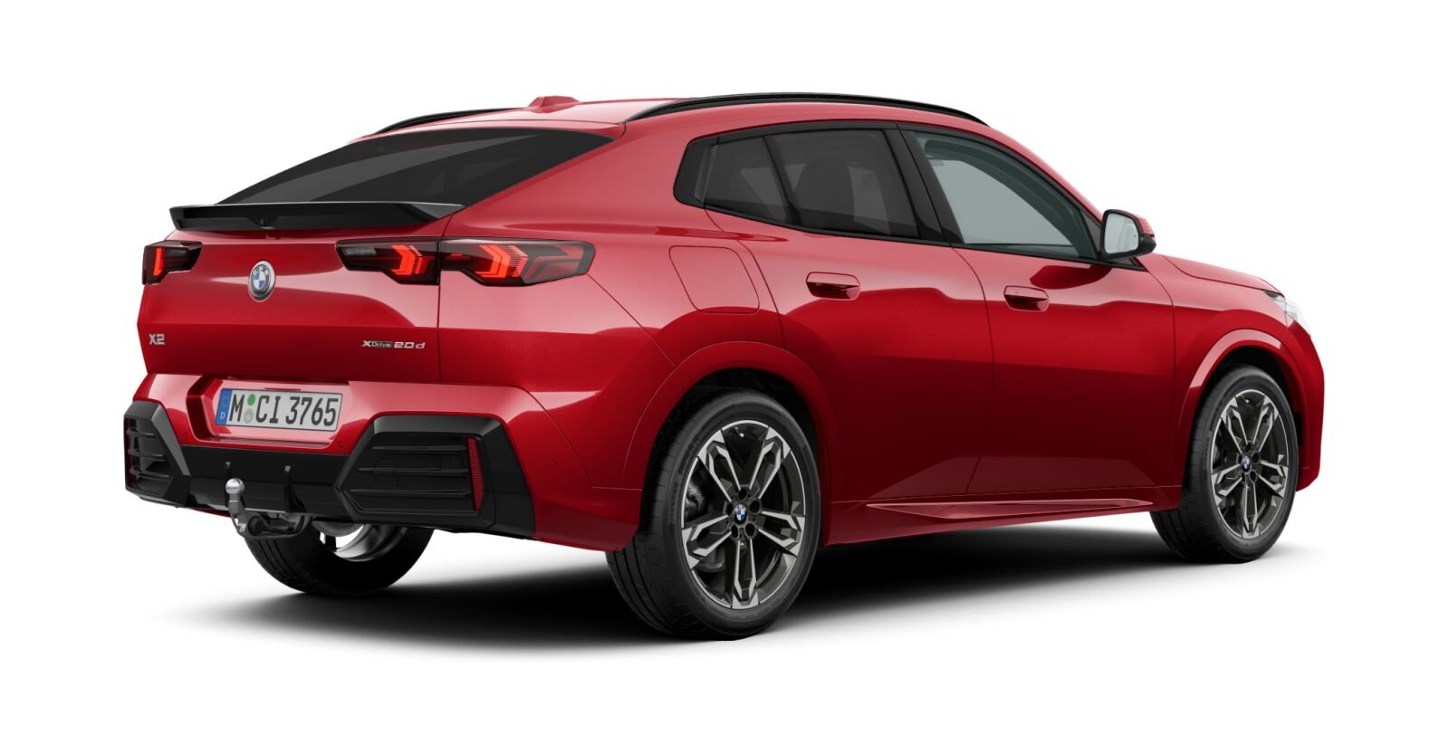 BMW BMW X in Rot von hinten