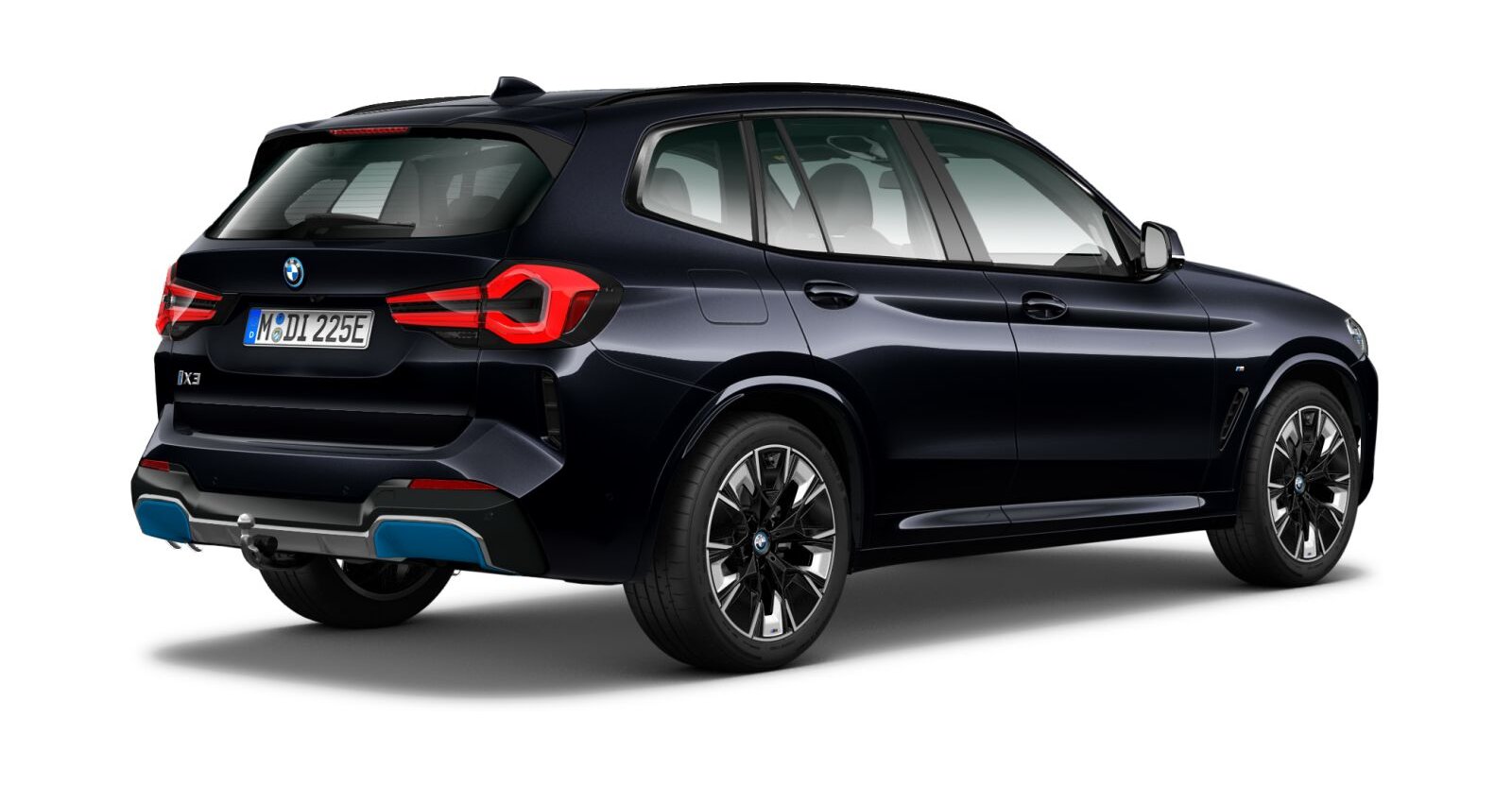 BMW BMW I in Schwarz von hinten