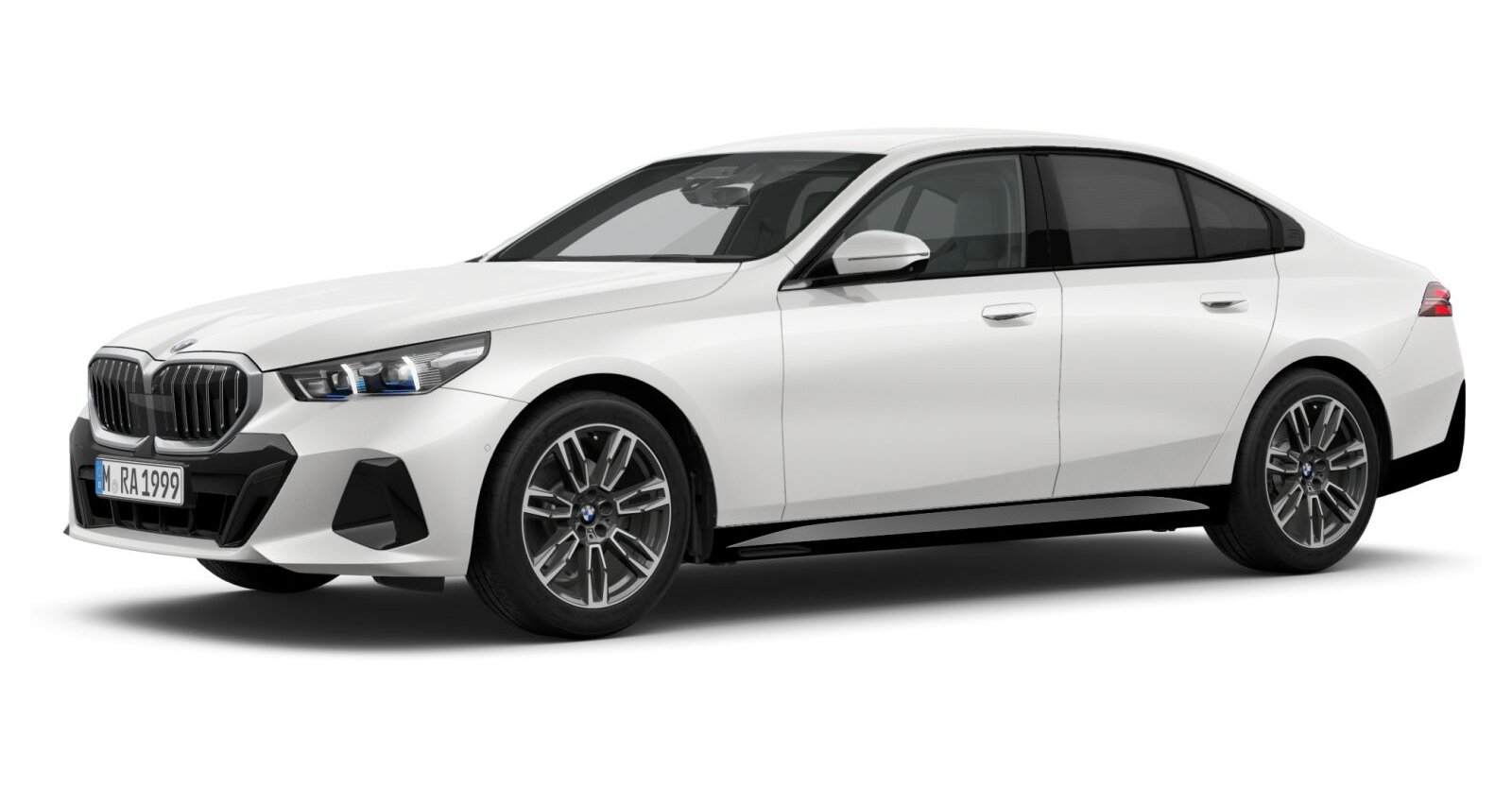 BMW BMW 5er in Weiß von vorne