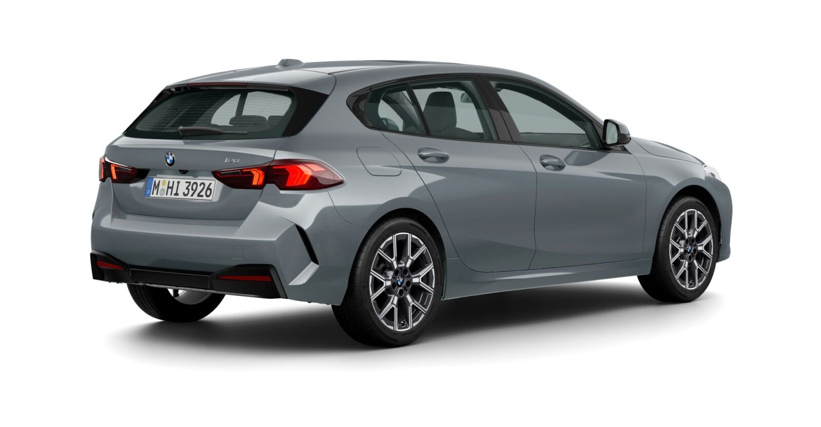 BMW BMW 1er in Grau von hinten