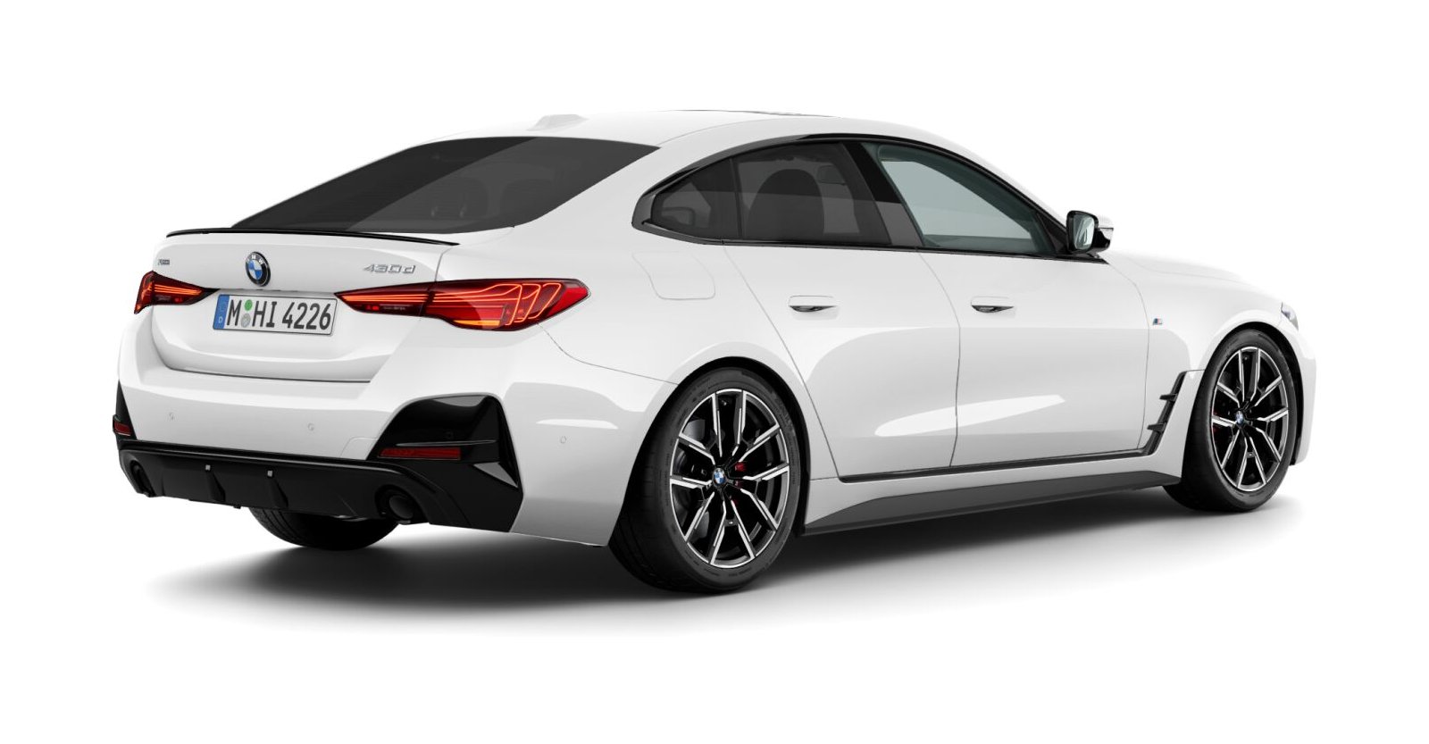 BMW BMW 4er in Weiß von hinten BMW BMW 4er in Weiß von hinten