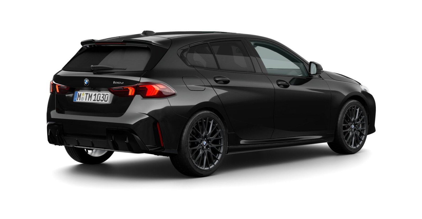 BMW BMW 1er in Schwarz von hinten BMW BMW 1er in Schwarz von hinten