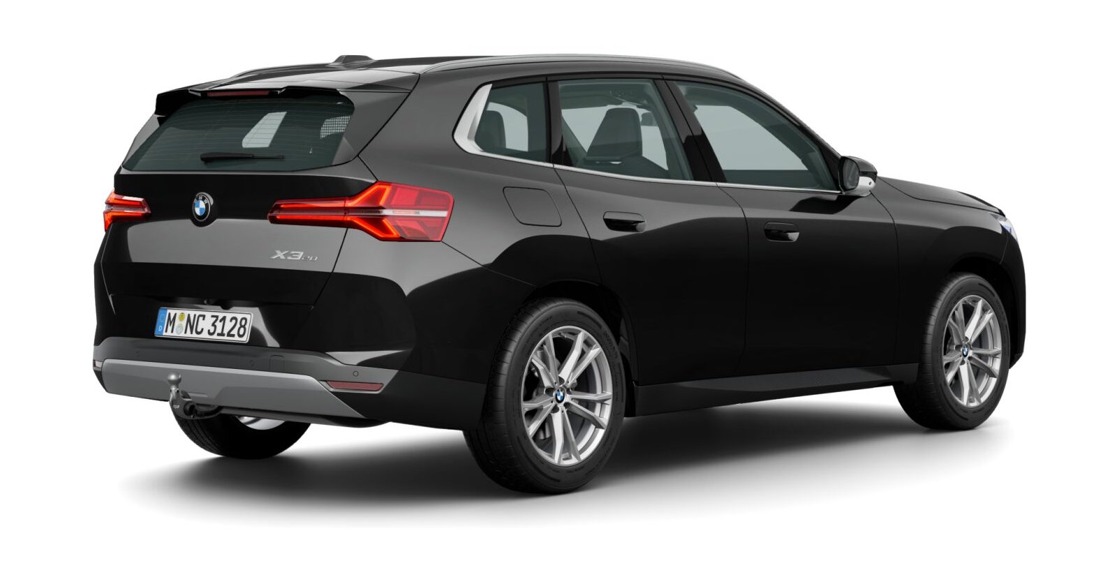 BMW BMW X in Schwarz von hinten