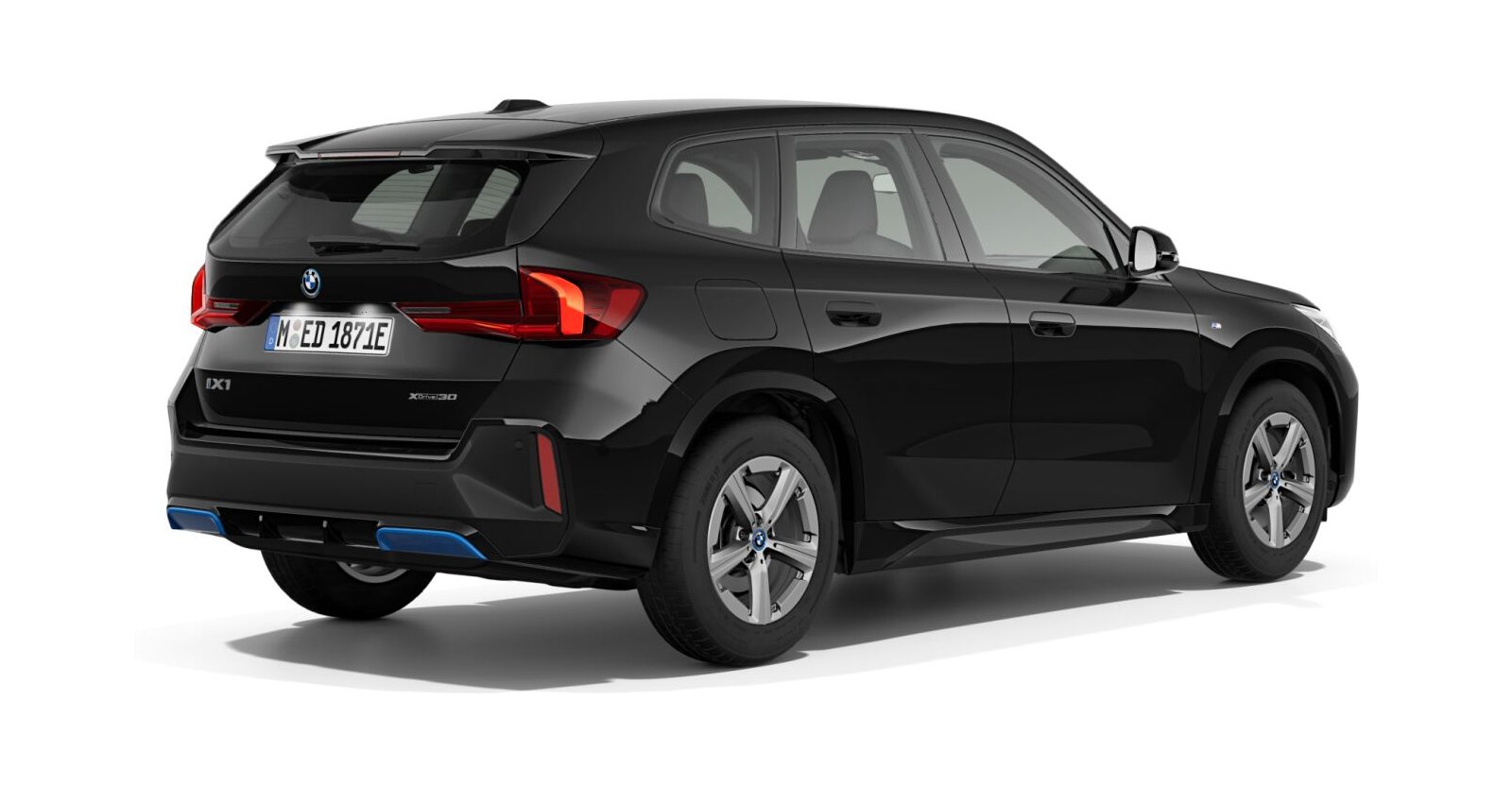 BMW BMW I in Schwarz von hinten BMW BMW I in Schwarz von hinten