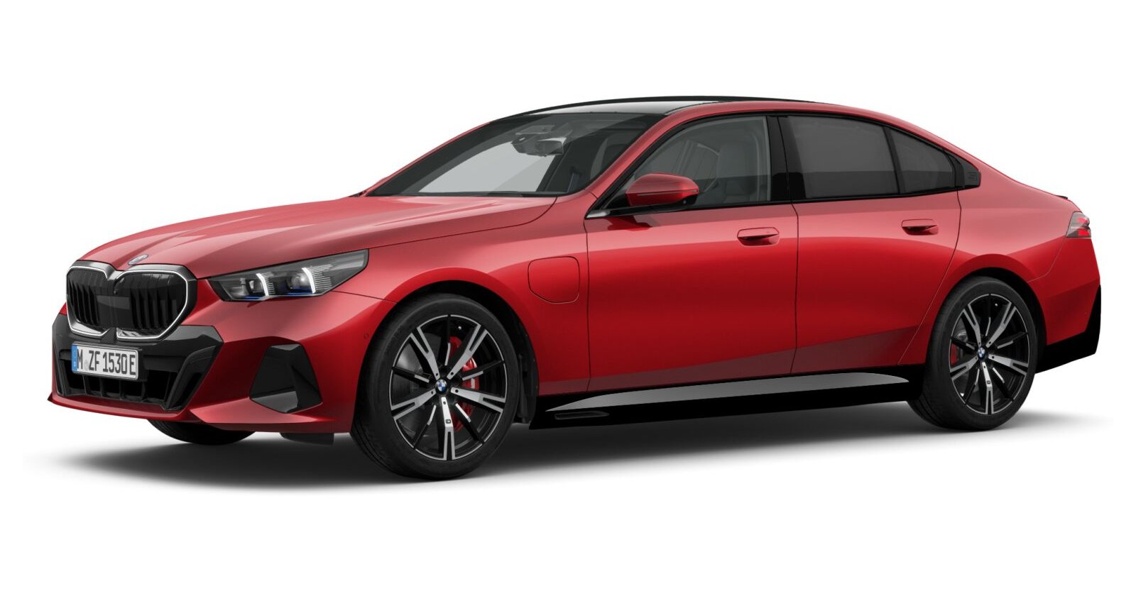 BMW BMW 5er in Rot von vorne