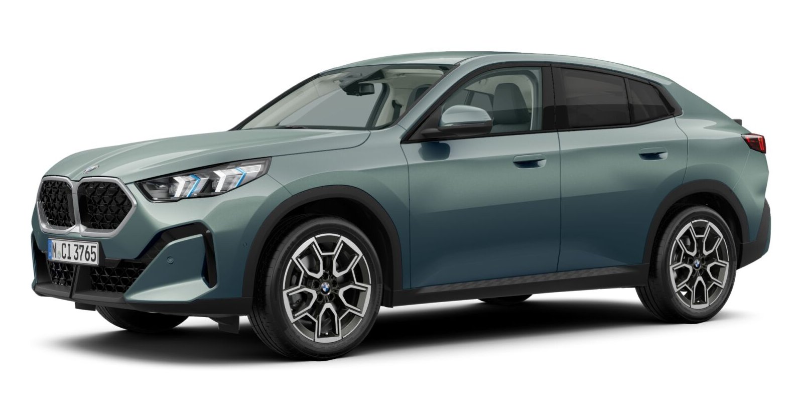BMW X2 sDrive20i in Grün von vorne BMW X2 sDrive20i in Grün von vorne