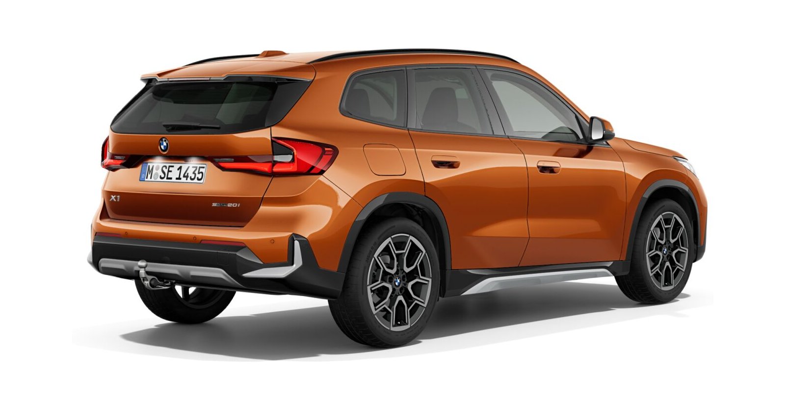 BMW BMW X in Orange von hinten BMW BMW X in Orange von hinten