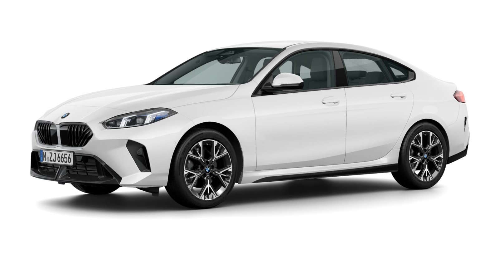 BMW 220 Gran Coupé in Weiß von vorne