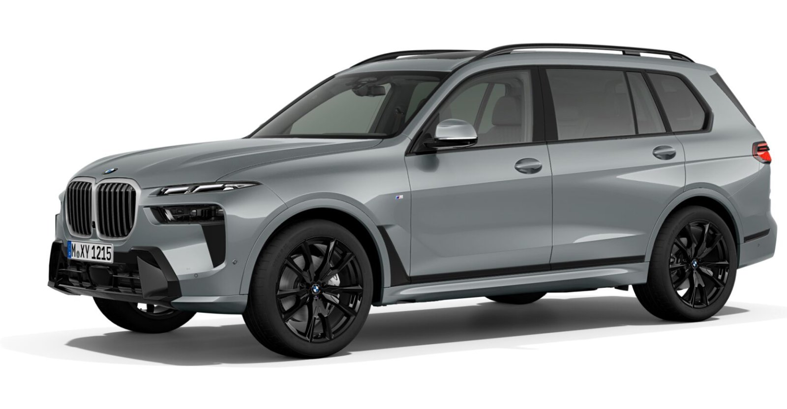 BMW X7 xDrive40i in Grau von vorne BMW X7 xDrive40i in Grau von vorne