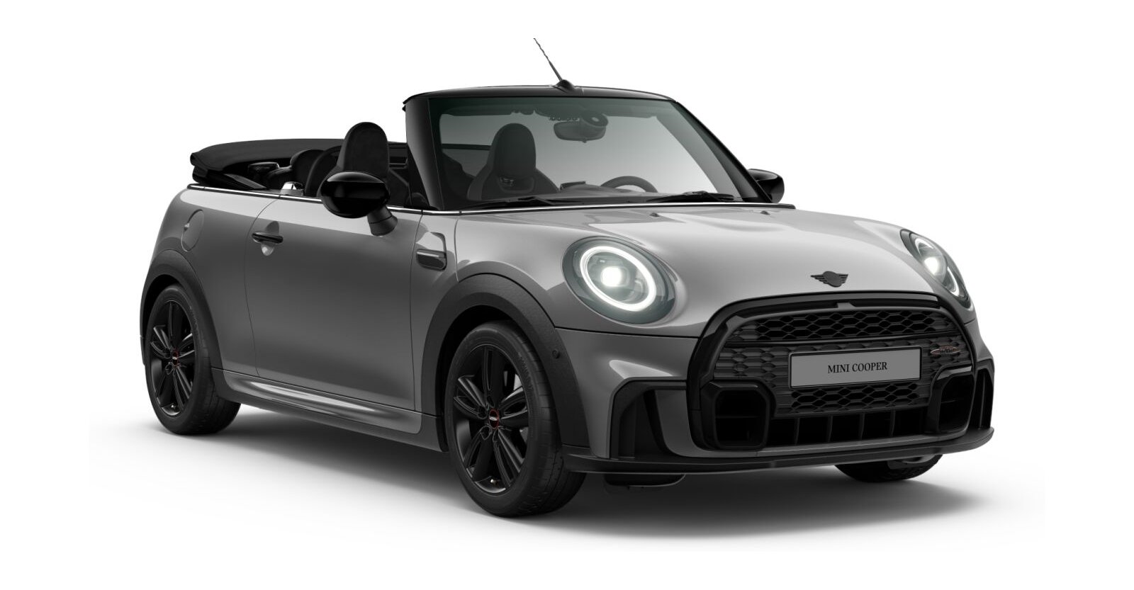 MINI Cooper Cabrio in Grau von vorne MINI Cooper Cabrio in Grau von vorne