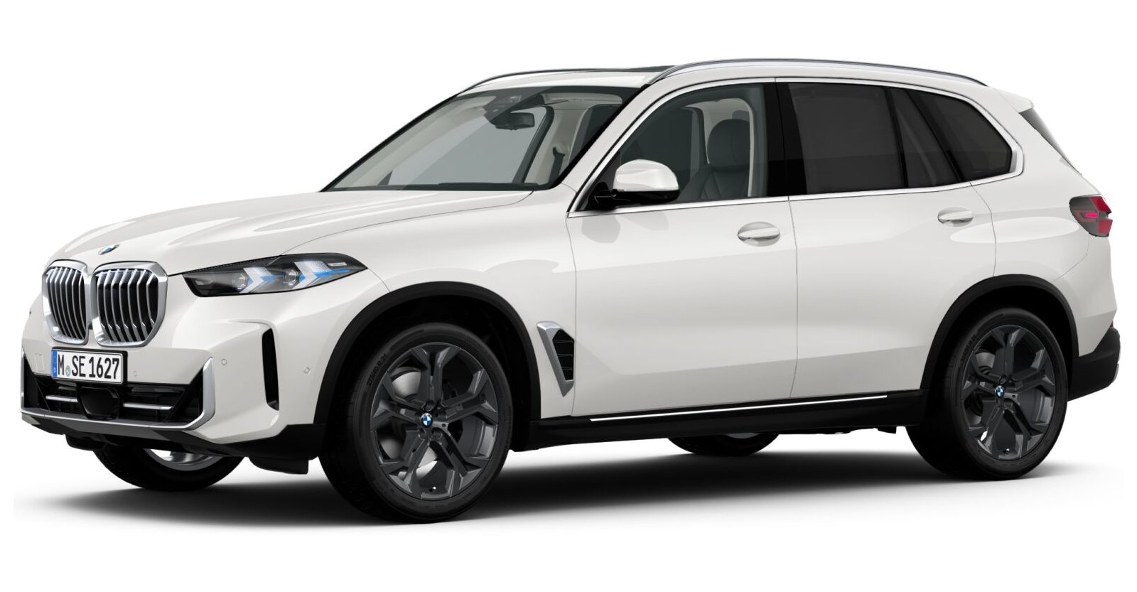 BMW X5 xDrive30d in Weiß von vorne