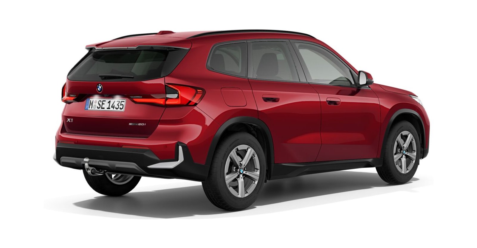 BMW BMW X in Rot von hinten