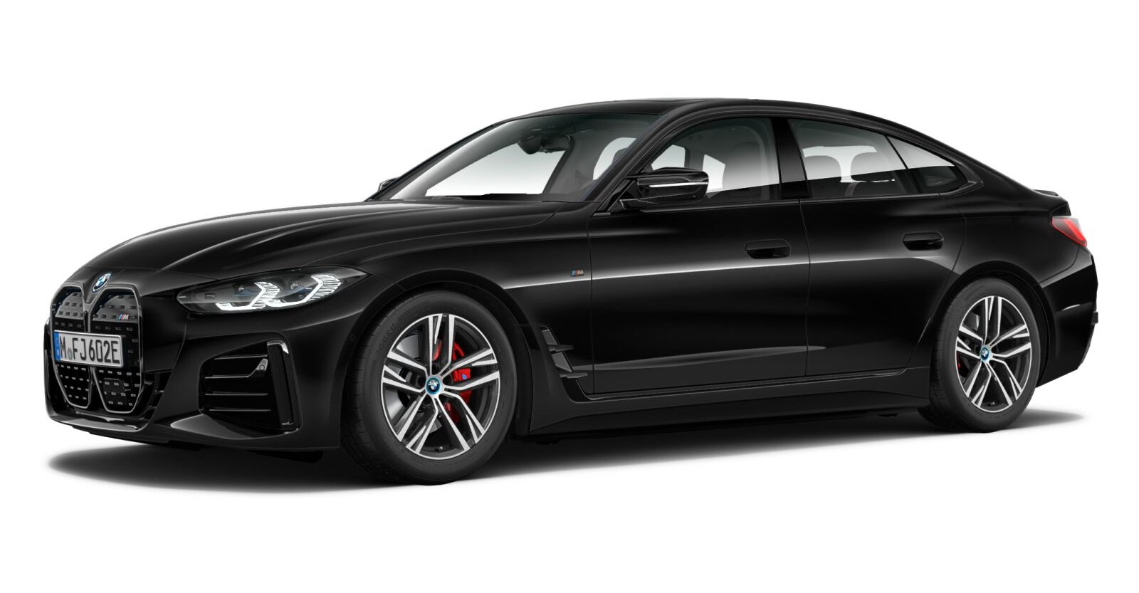 BMW BMW I in Schwarz von vorne