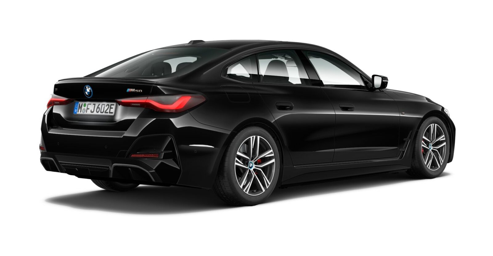 BMW BMW I in Schwarz von hinten