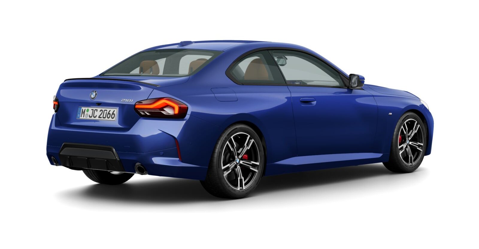 BMW BMW 2er in Blau von hinten
