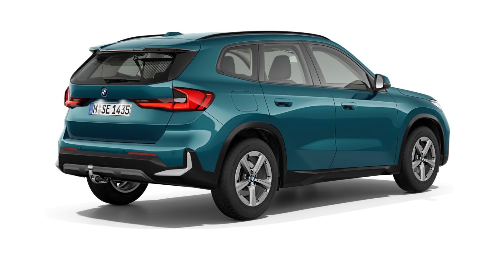 BMW BMW X in Blau von hinten BMW BMW X in Blau von hinten