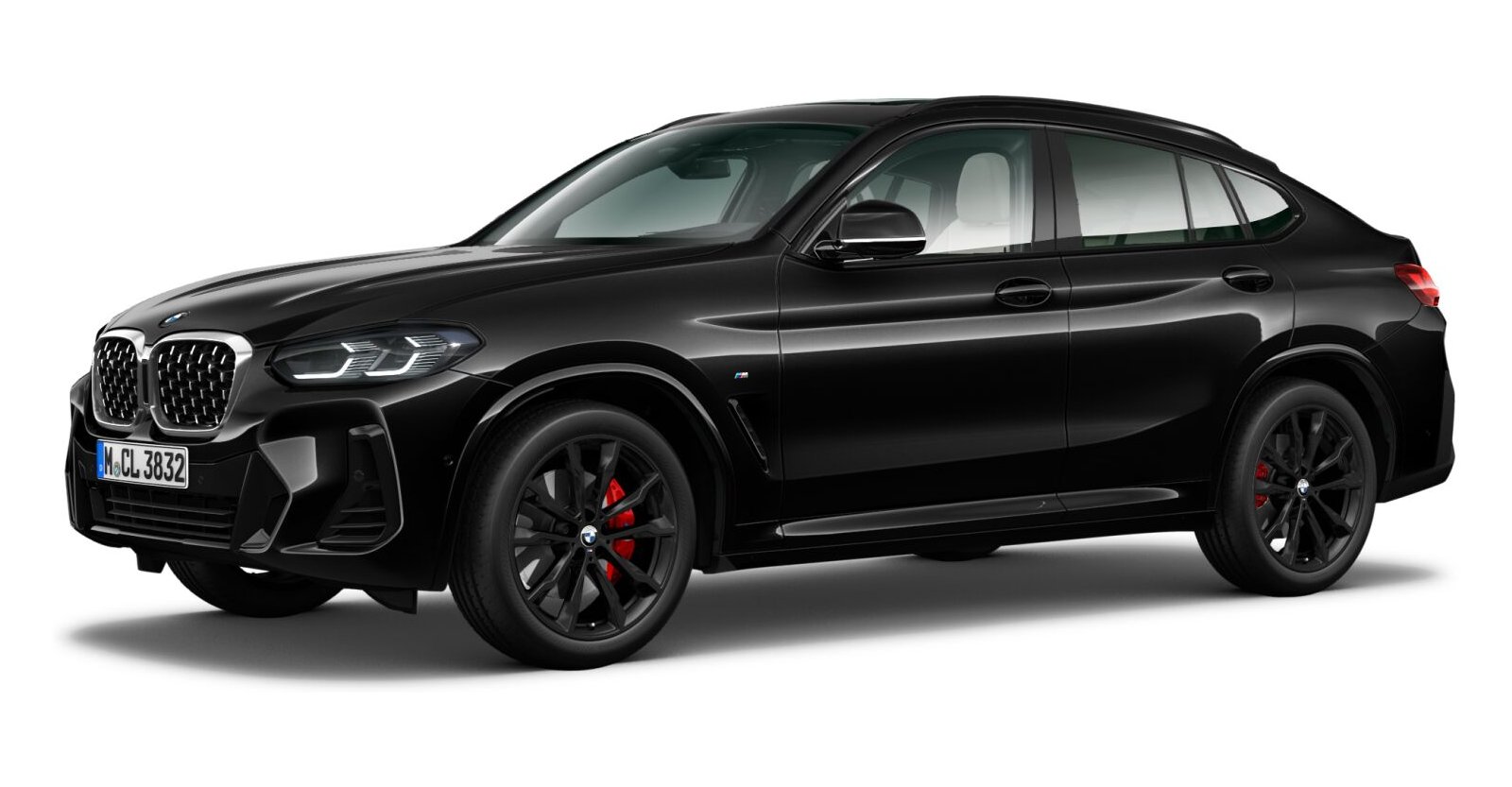 BMW X4 xDrive20i in Schwarz von vorne BMW X4 xDrive20i in Schwarz von vorne