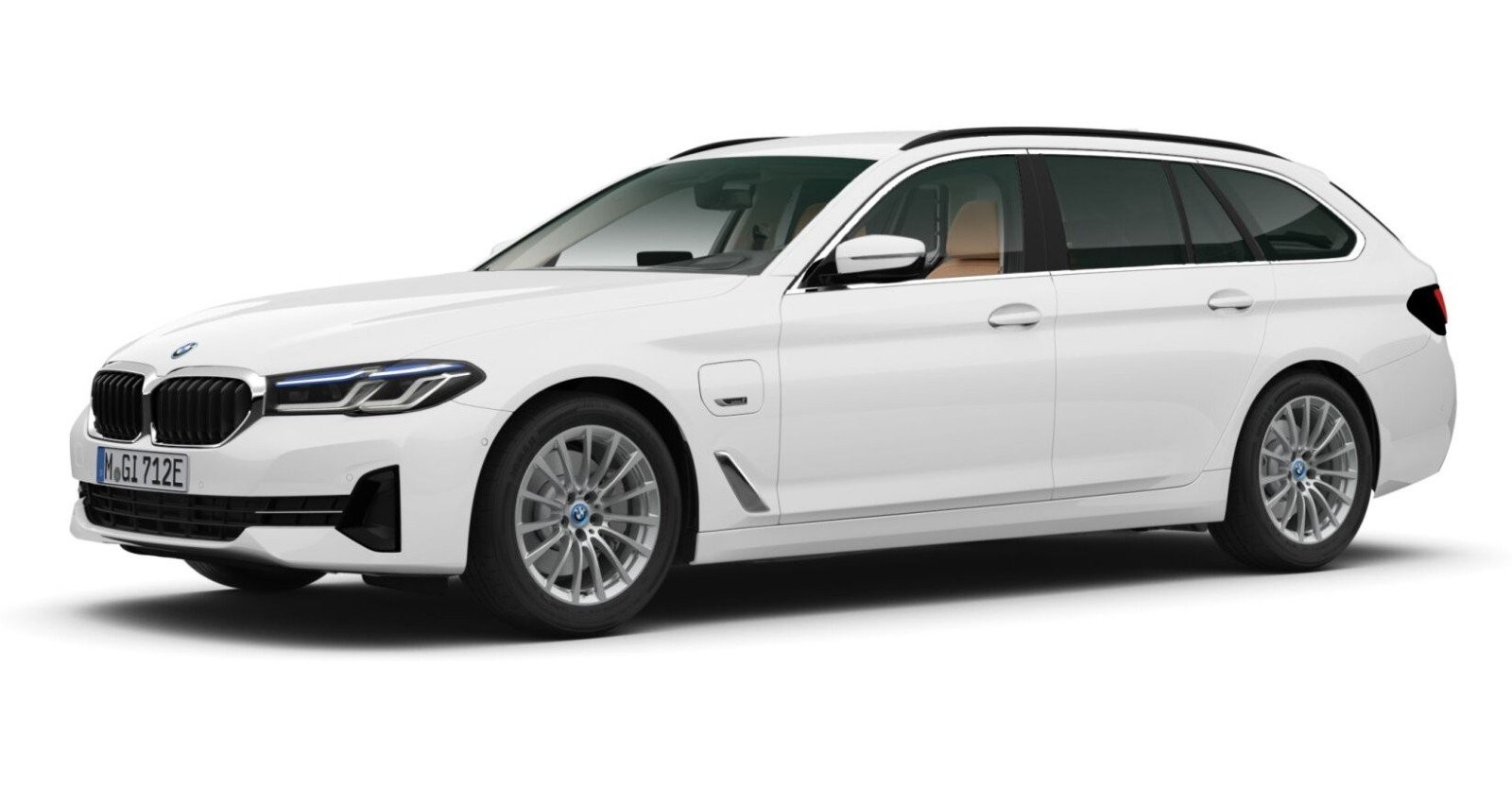 BMW BMW 5er in Weiß von vorne BMW BMW 5er in Weiß von vorne