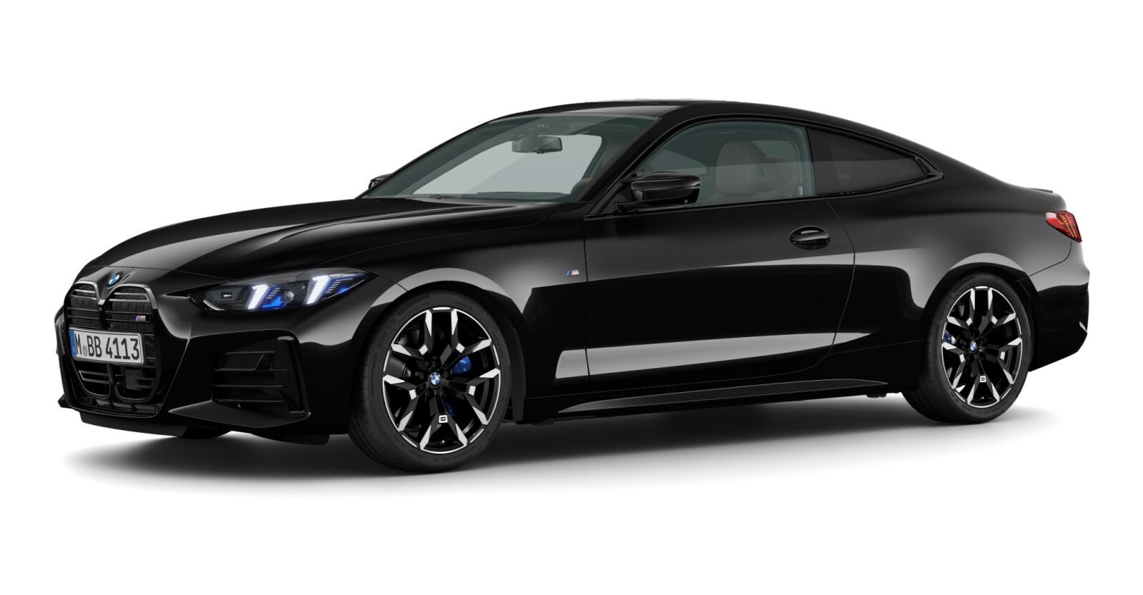 BMW BMW 4er in Schwarz von vorne BMW BMW 4er in Schwarz von vorne