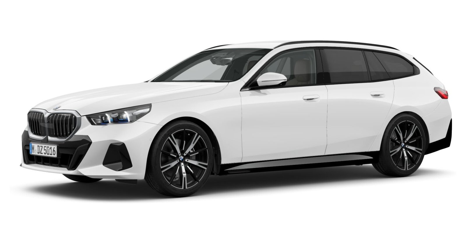 BMW BMW 5er in Weiß von vorne