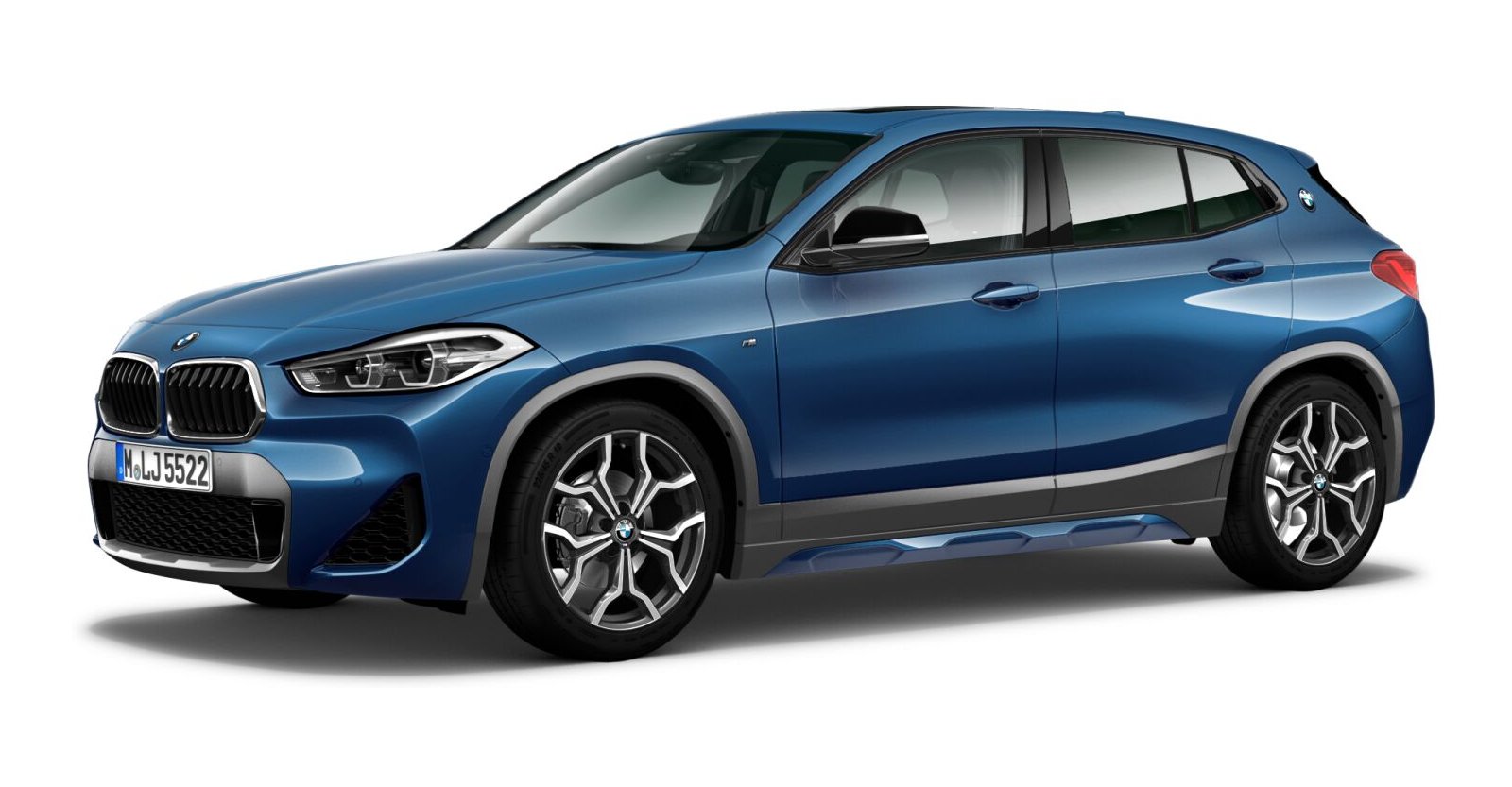 BMW BMW X in Blau von vorne BMW BMW X in Blau von vorne