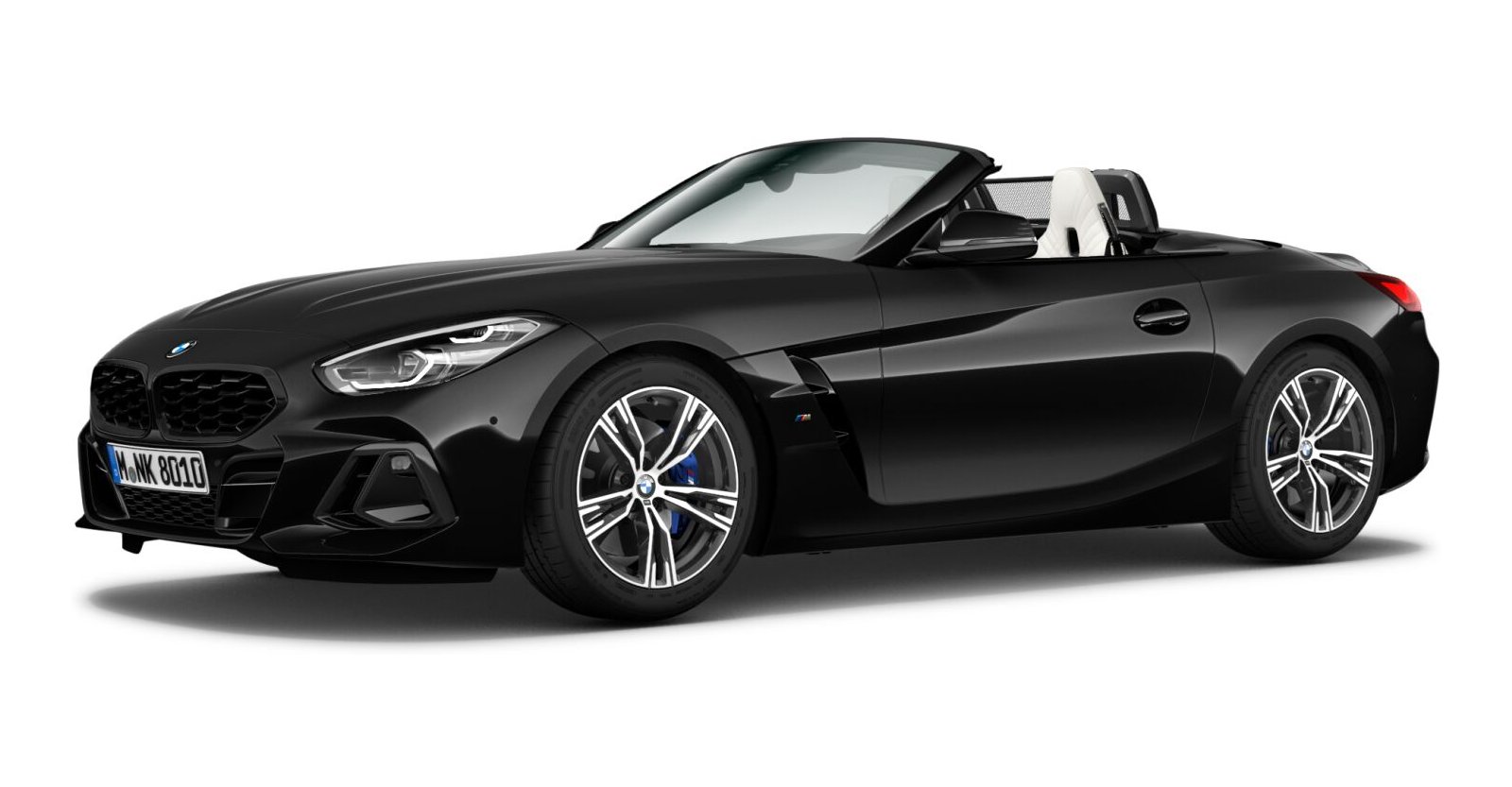 BMW Z4 M40i in Schwarz von vorne BMW Z4 M40i in Schwarz von vorne