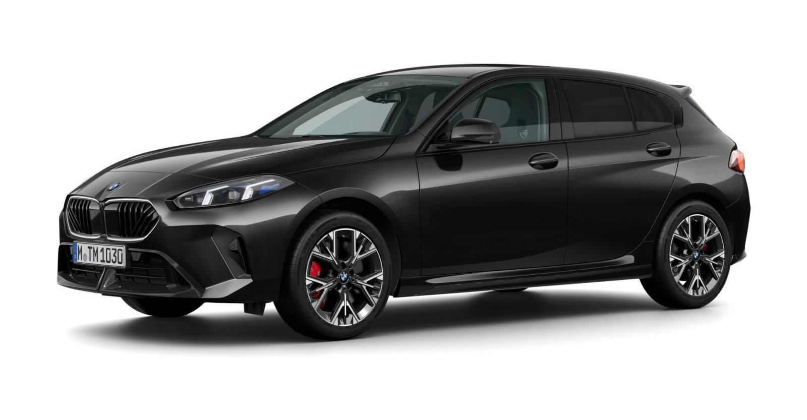 BMW BMW 1er in Schwarz von vorne