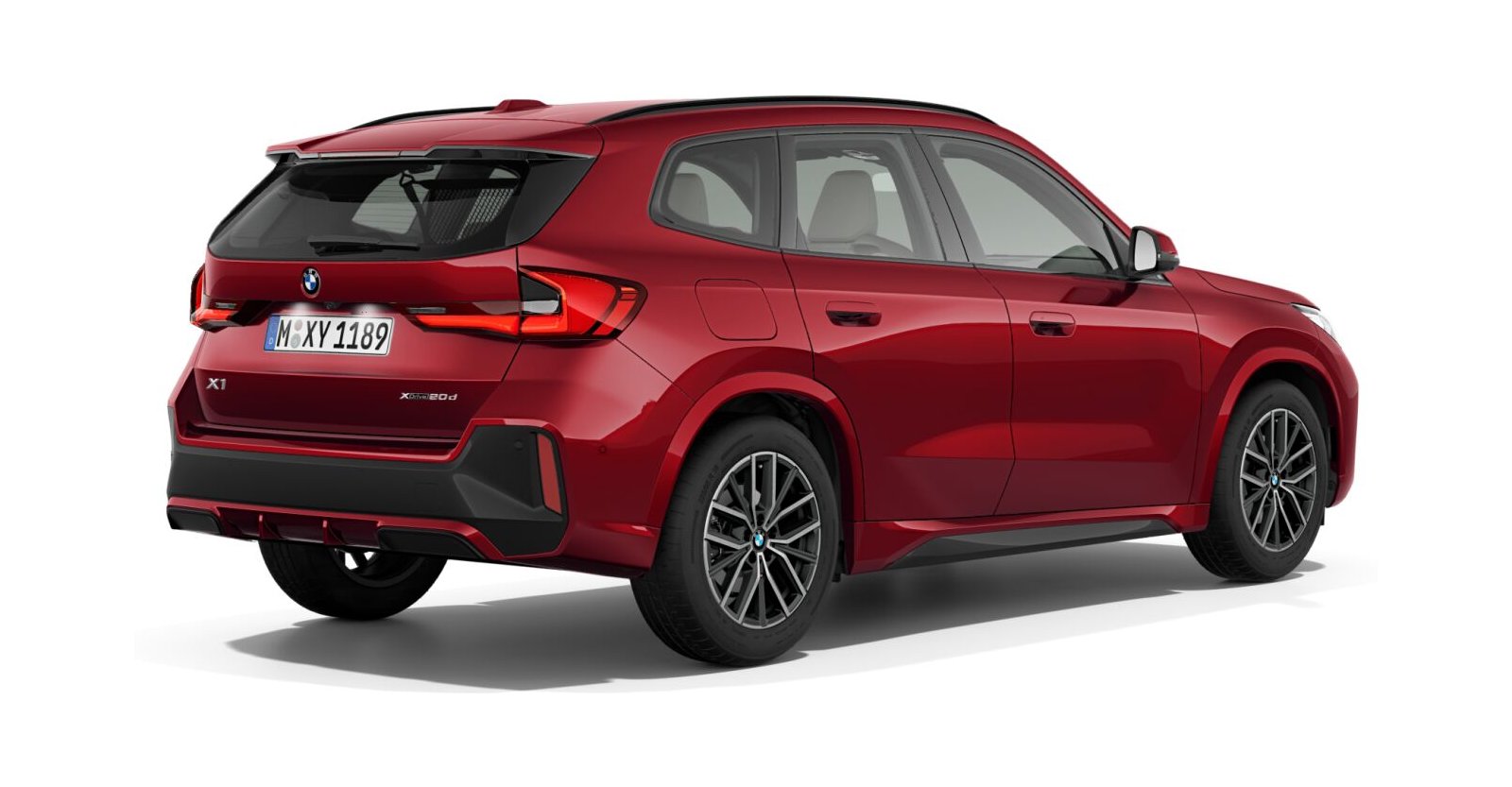 BMW BMW X in Rot von hinten
