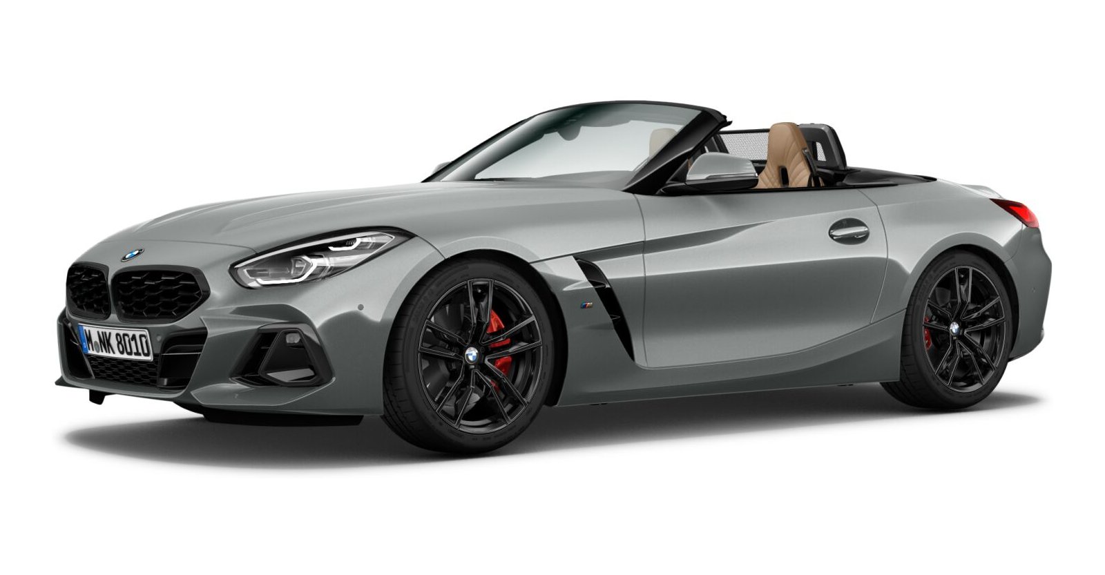 BMW Z4 M40i in Grau von vorne
