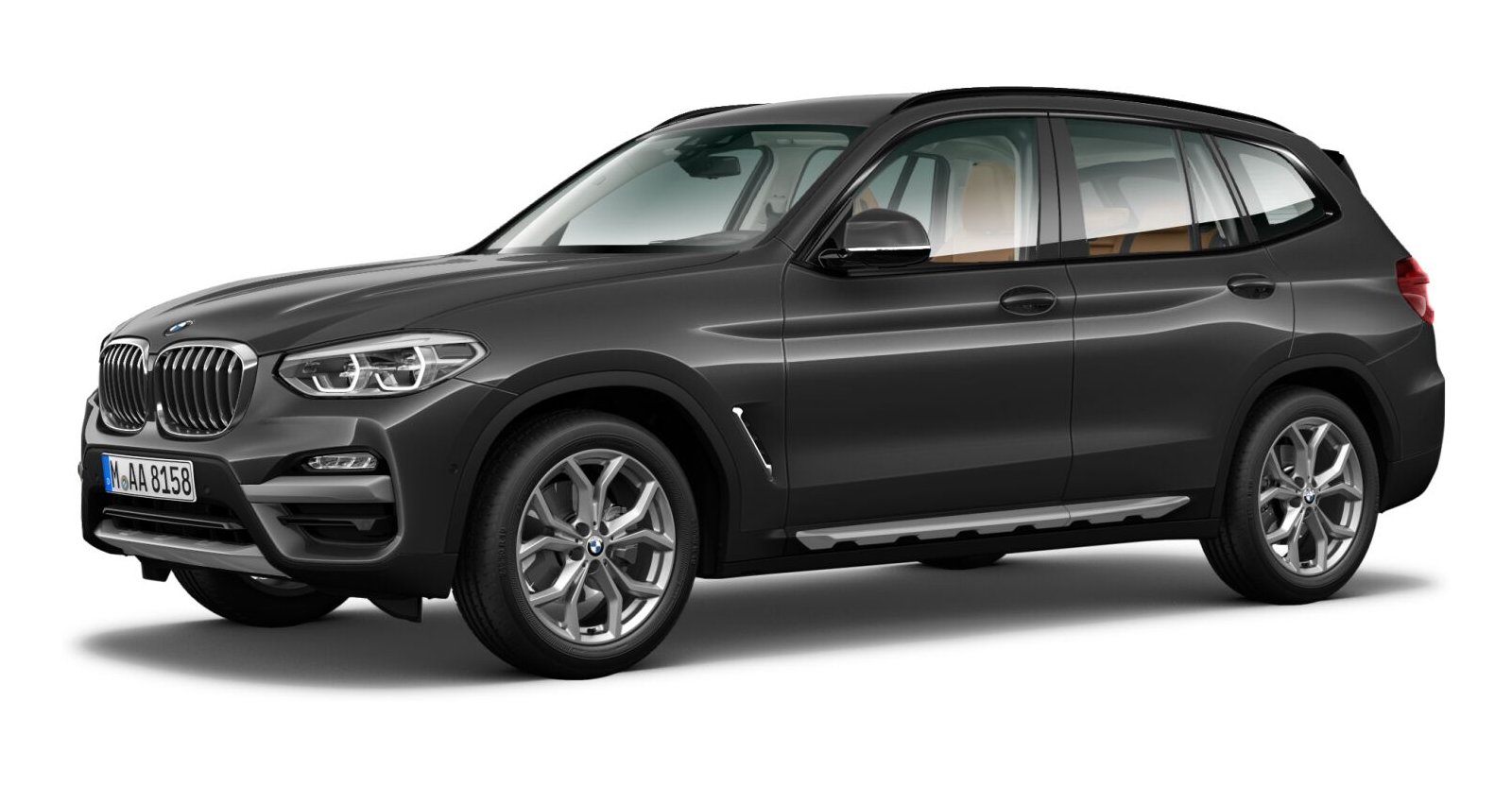 BMW X3 xDrive20d in Grau von vorne BMW X3 xDrive20d in Grau von vorne