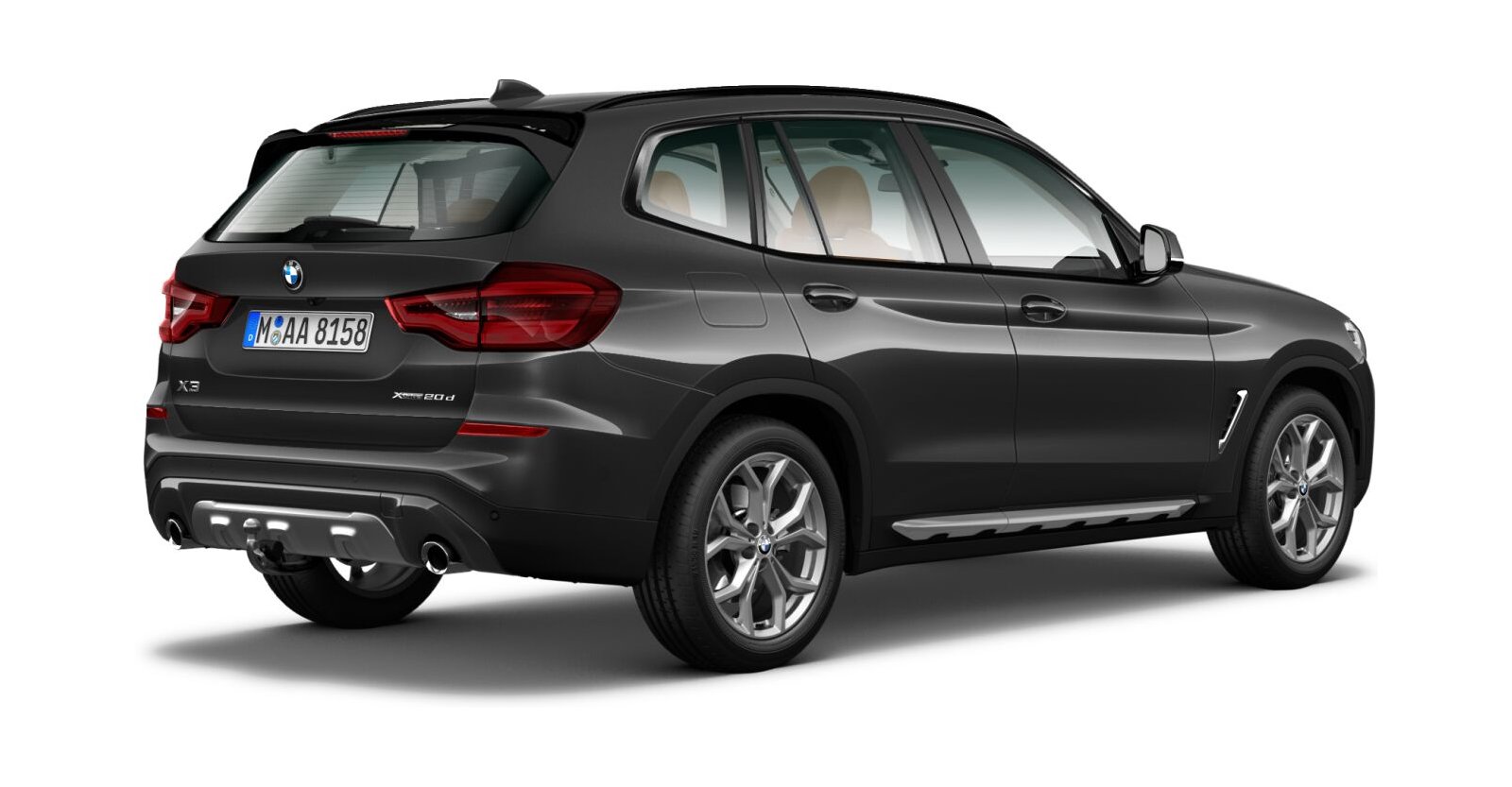 BMW BMW X in Grau von hinten BMW BMW X in Grau von hinten