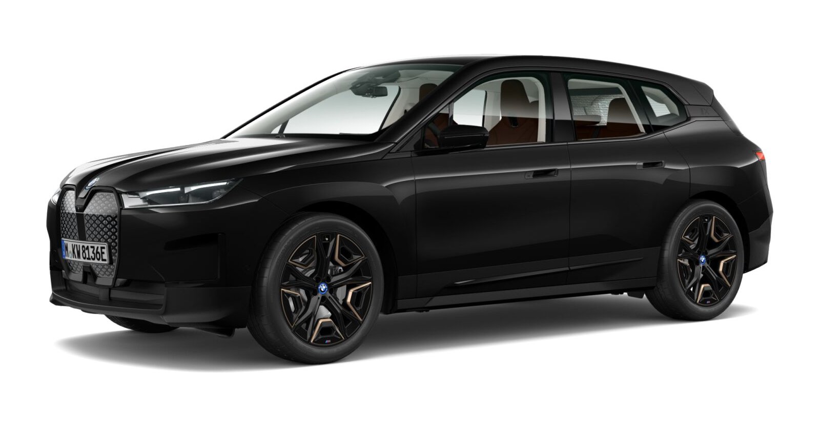 BMW BMW I in Schwarz von vorne BMW BMW I in Schwarz von vorne