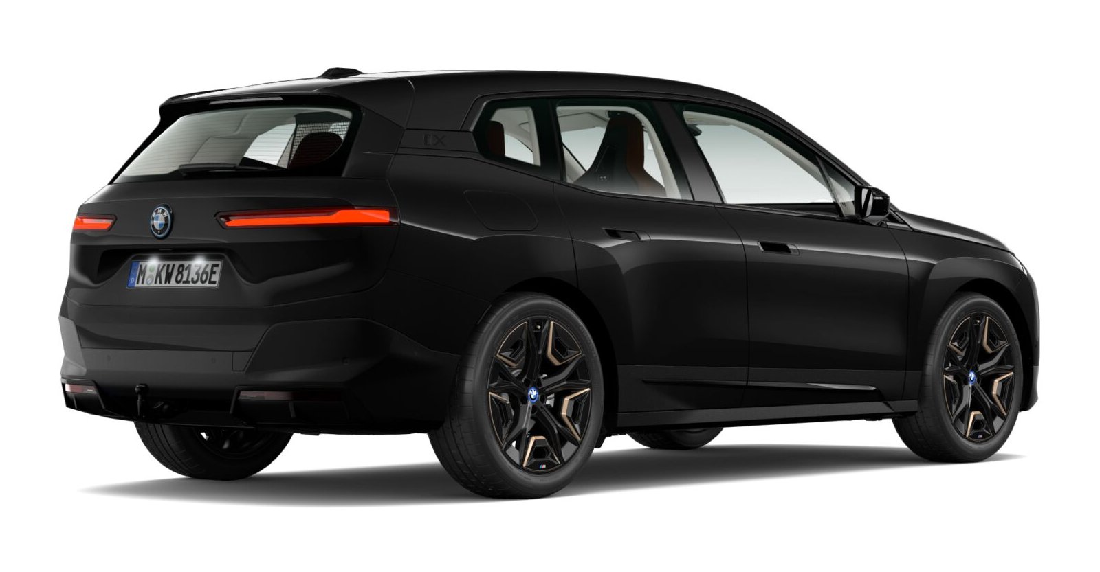 BMW BMW I in Schwarz von hinten BMW BMW I in Schwarz von hinten