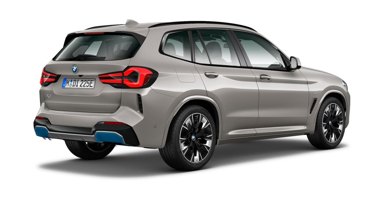 BMW BMW I in Silber von hinten BMW BMW I in Silber von hinten